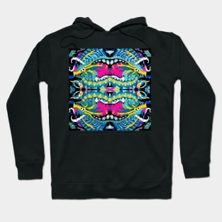 the dragon madness in underworld sea pattern Hoodie